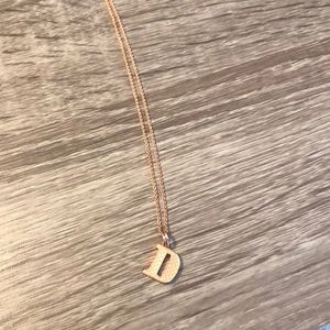 Monica vinader rose gold necklace